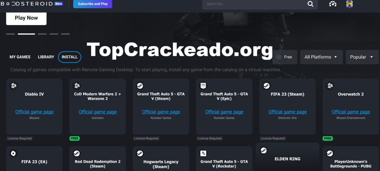 Boosteroid Crackeado